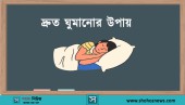 দ্রুত ঘুমানোর উপায় ও কৌশল